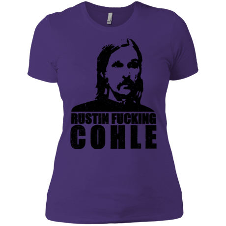 T-Shirts Purple / X-Small Rustin Fucking Cohle Women's Premium T-Shirt