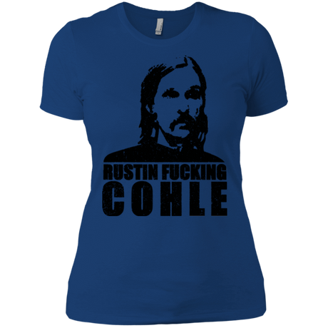 T-Shirts Royal / X-Small Rustin Fucking Cohle Women's Premium T-Shirt