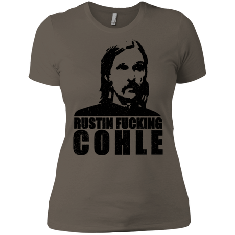 T-Shirts Warm Grey / X-Small Rustin Fucking Cohle Women's Premium T-Shirt
