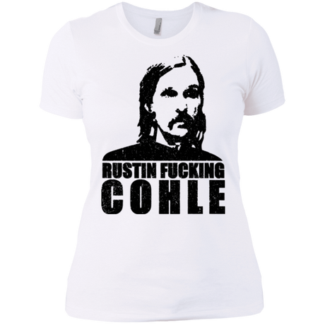 T-Shirts White / X-Small Rustin Fucking Cohle Women's Premium T-Shirt