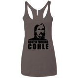 T-Shirts Macchiato / X-Small Rustin Fucking Cohle Women's Triblend Racerback Tank