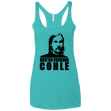 T-Shirts Tahiti Blue / X-Small Rustin Fucking Cohle Women's Triblend Racerback Tank