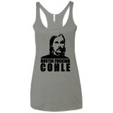 T-Shirts Venetian Grey / X-Small Rustin Fucking Cohle Women's Triblend Racerback Tank
