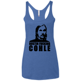 T-Shirts Vintage Royal / X-Small Rustin Fucking Cohle Women's Triblend Racerback Tank