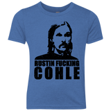 T-Shirts Vintage Royal / YXS Rustin Fucking Cohle Youth Triblend T-Shirt