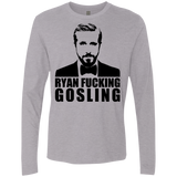 T-Shirts Heather Grey / Small Ryan Fucking Gosling Men's Premium Long Sleeve