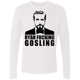 T-Shirts White / Small Ryan Fucking Gosling Men's Premium Long Sleeve