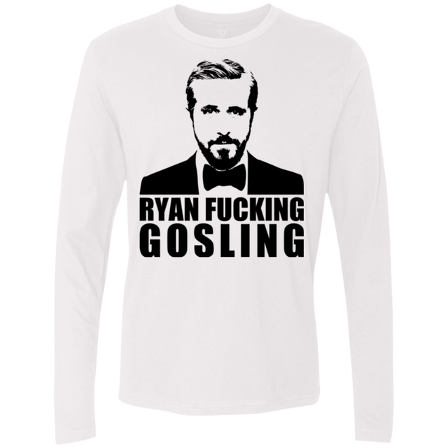 T-Shirts White / Small Ryan Fucking Gosling Men's Premium Long Sleeve