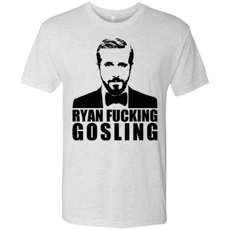 T-Shirts Heather White / Small Ryan Fucking Gosling Men's Triblend T-Shirt