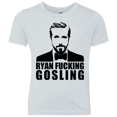 T-Shirts Heather White / YXS Ryan Fucking Gosling Youth Triblend T-Shirt