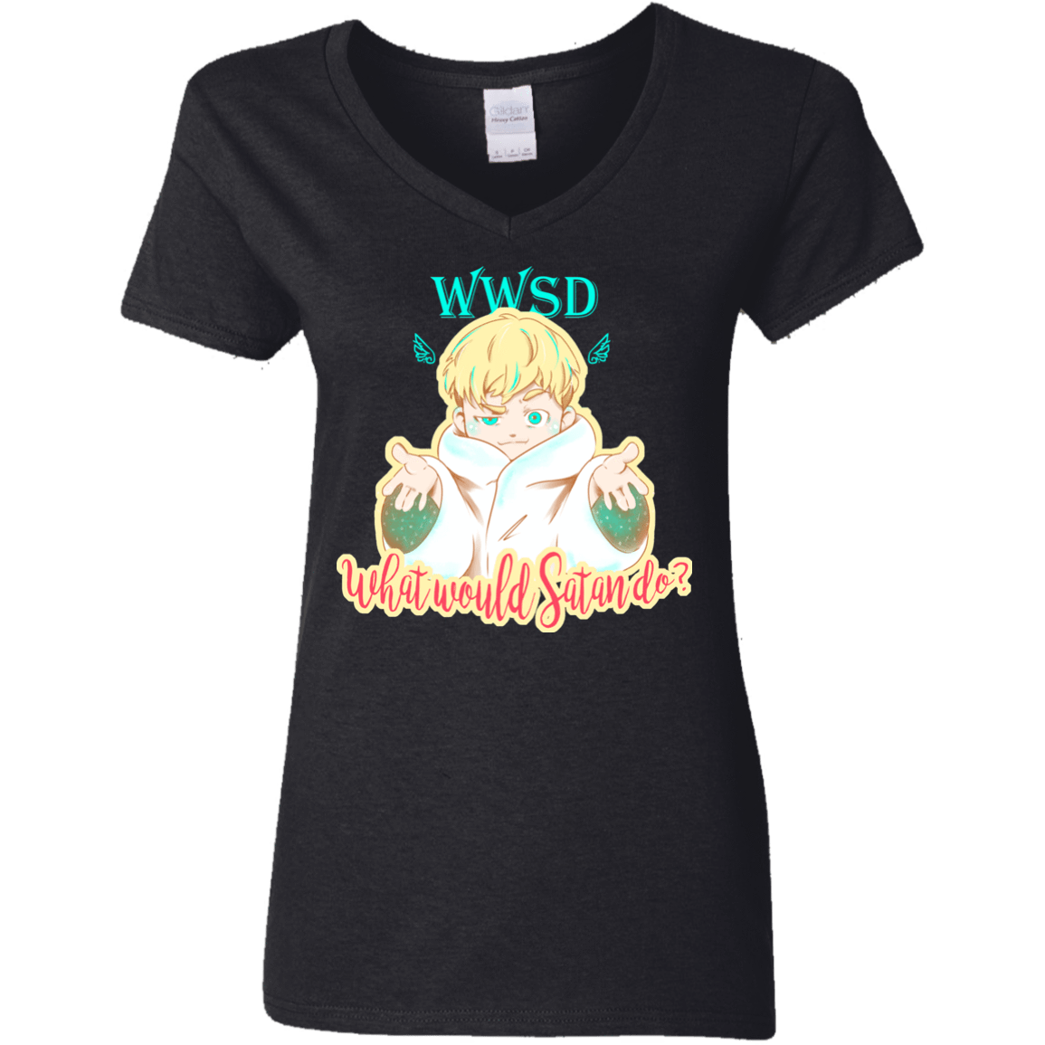 T-Shirts Black / S Ryo Women's V-Neck T-Shirt