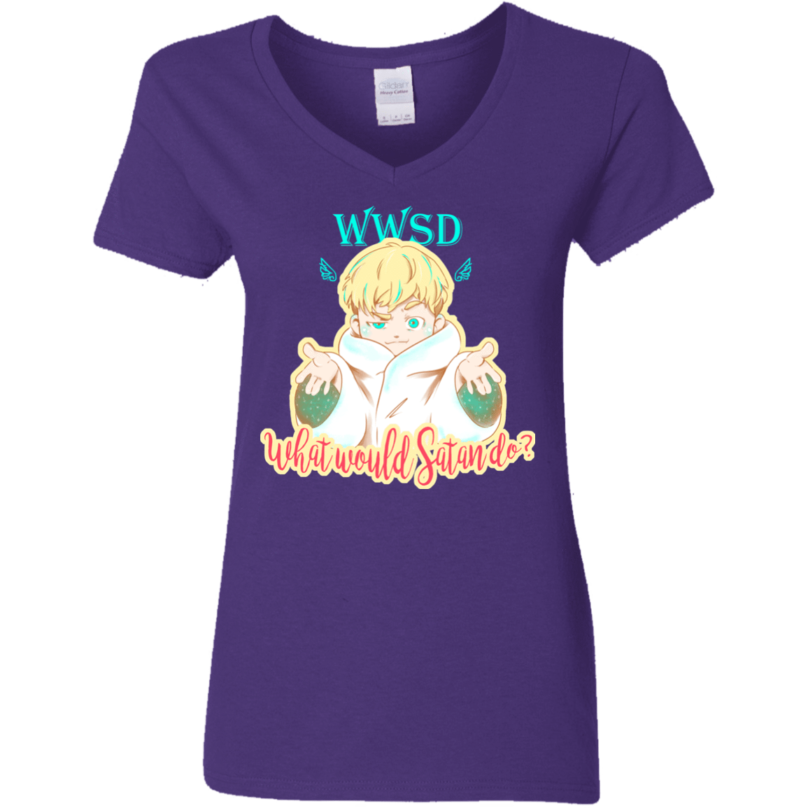 T-Shirts Purple / S Ryo Women's V-Neck T-Shirt