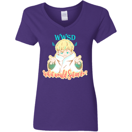 T-Shirts Purple / S Ryo Women's V-Neck T-Shirt