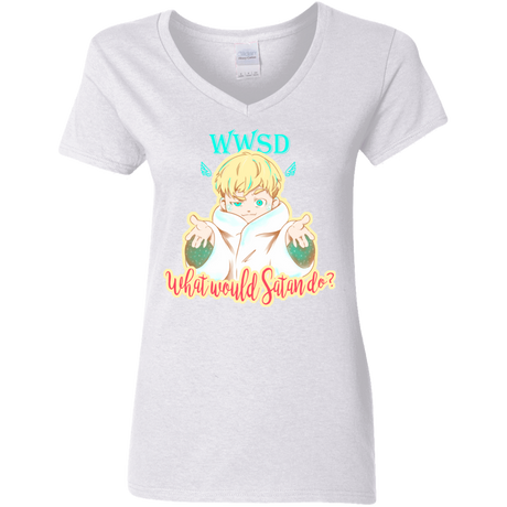 T-Shirts White / S Ryo Women's V-Neck T-Shirt