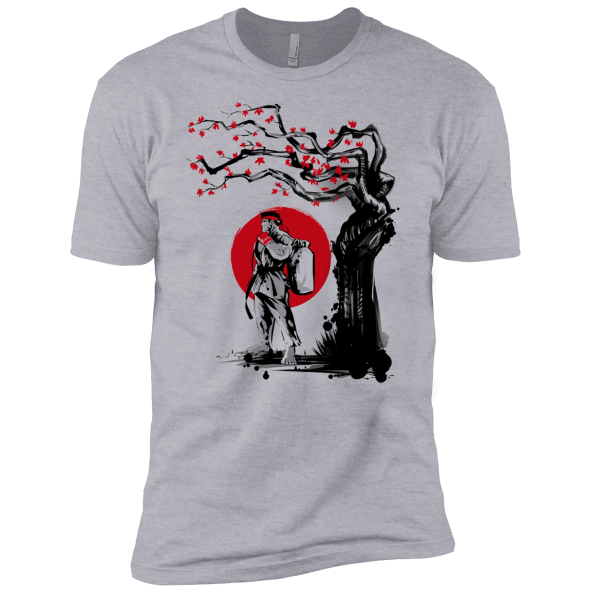 T-Shirts Heather Grey / X-Small Ryu Under The Sun Men's Premium T-Shirt