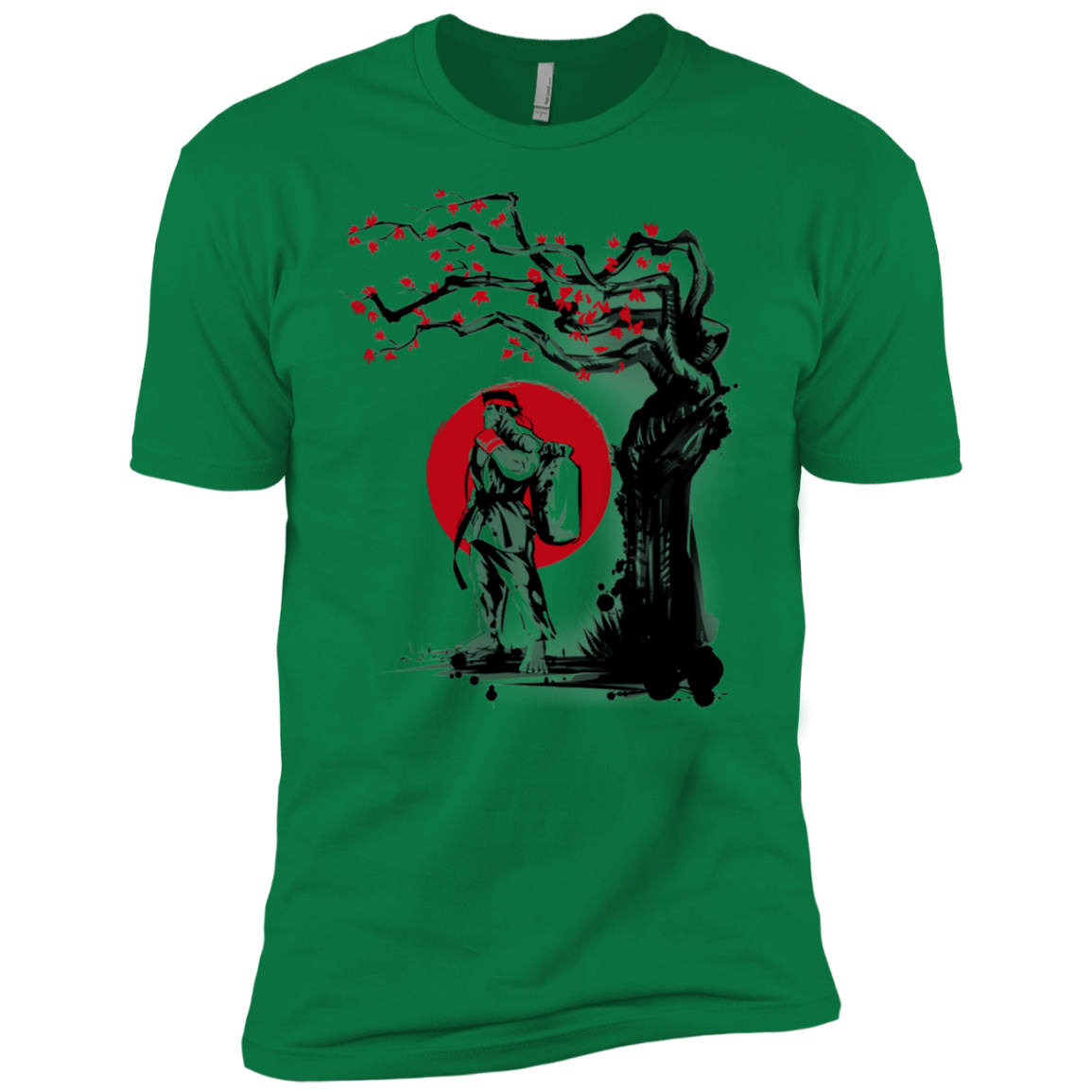 T-Shirts Kelly Green / X-Small Ryu Under The Sun Men's Premium T-Shirt