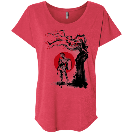 T-Shirts Vintage Red / X-Small Ryu Under The Sun Triblend Dolman Sleeve