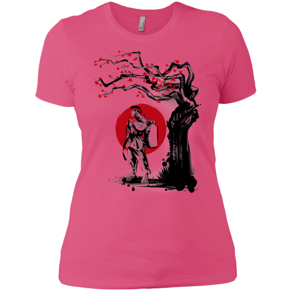 T-Shirts Hot Pink / X-Small Ryu Under The Sun Women's Premium T-Shirt