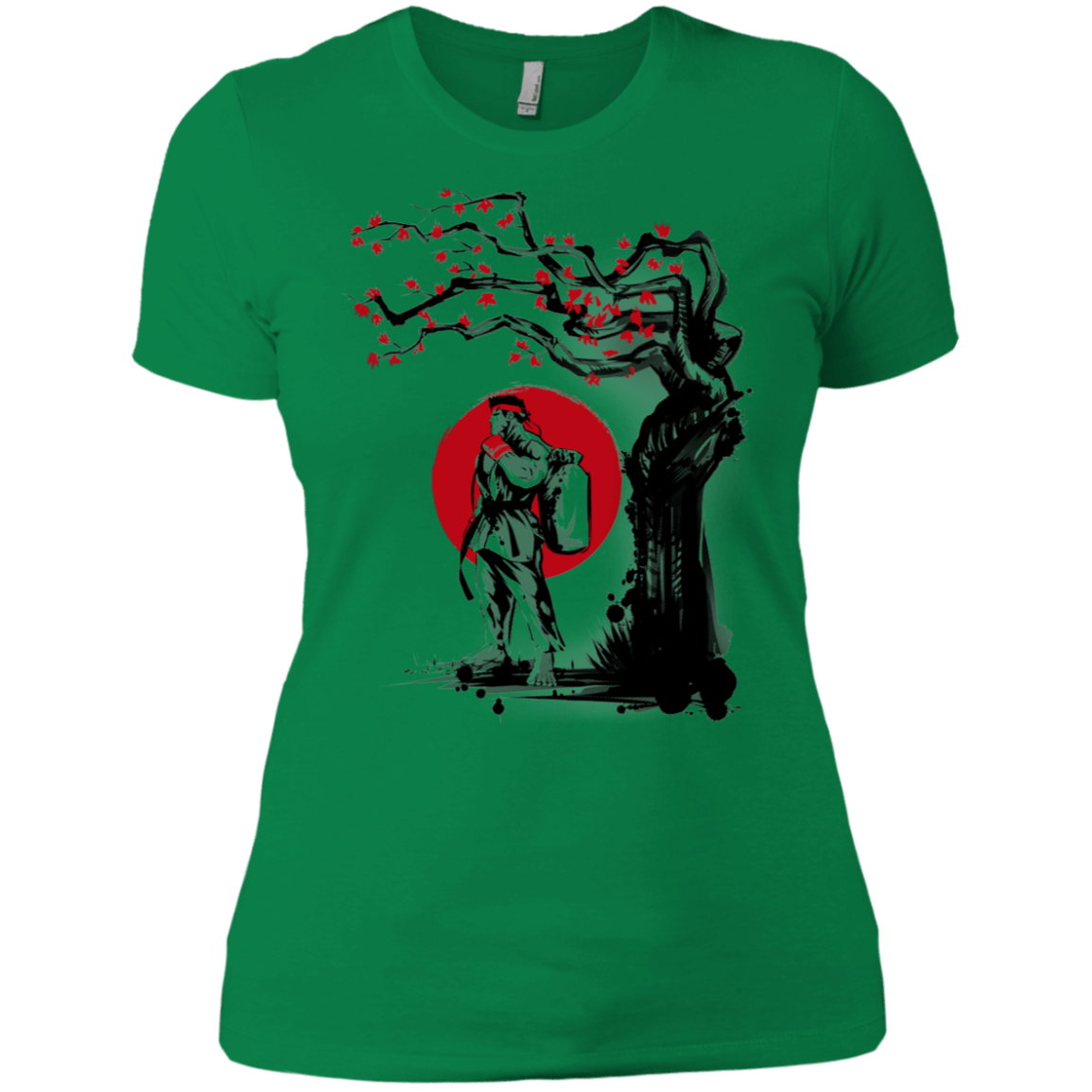 T-Shirts Kelly Green / X-Small Ryu Under The Sun Women's Premium T-Shirt