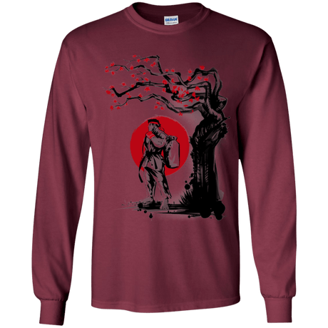 T-Shirts Maroon / YS Ryu Under The Sun Youth Long Sleeve T-Shirt