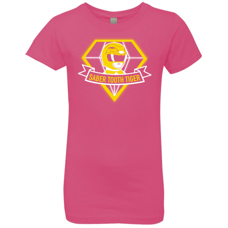 T-Shirts Hot Pink / YXS Saber Tooth Tiger Girls Premium T-Shirt