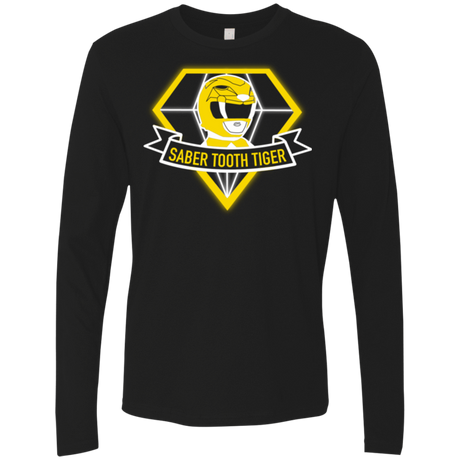 T-Shirts Black / Small Saber Tooth Tiger Men's Premium Long Sleeve