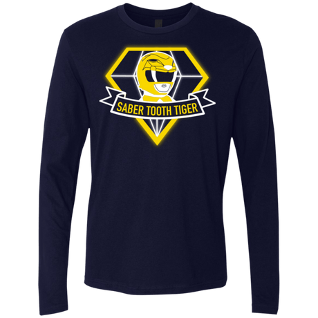 T-Shirts Midnight Navy / Small Saber Tooth Tiger Men's Premium Long Sleeve