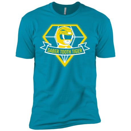 T-Shirts Turquoise / X-Small Saber Tooth Tiger Men's Premium T-Shirt