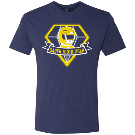 T-Shirts Vintage Navy / Small Saber Tooth Tiger Men's Triblend T-Shirt