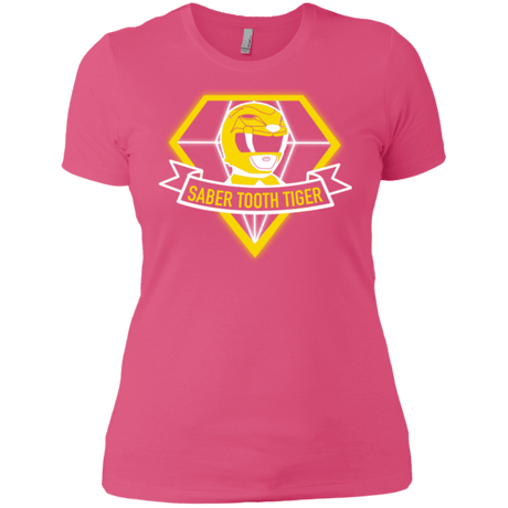 T-Shirts Hot Pink / X-Small Saber Tooth Tiger Women's Premium T-Shirt