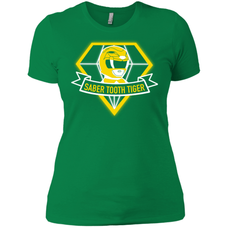 T-Shirts Kelly Green / X-Small Saber Tooth Tiger Women's Premium T-Shirt