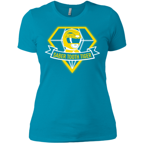 T-Shirts Turquoise / X-Small Saber Tooth Tiger Women's Premium T-Shirt