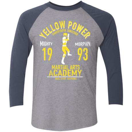 T-Shirts Premium Heather/ Vintage Navy / X-Small Sabertooth Ranger Men's Triblend 3/4 Sleeve