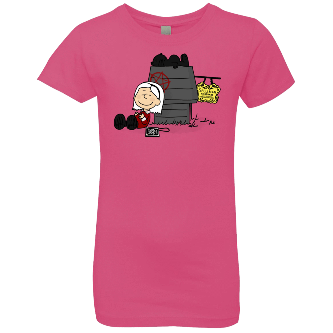 T-Shirts Hot Pink / YXS Sabrina Brown Girls Premium T-Shirt