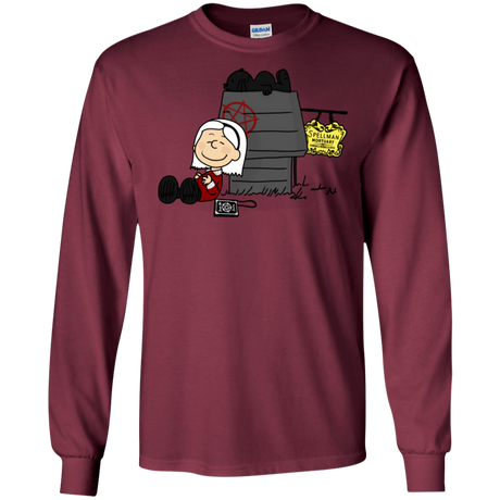 T-Shirts Maroon / S Sabrina Brown Men's Long Sleeve T-Shirt