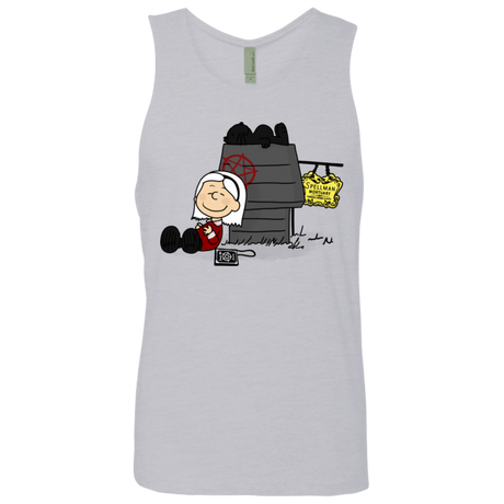 T-Shirts Heather Grey / S Sabrina Brown Men's Premium Tank Top