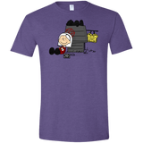 T-Shirts Heather Purple / S Sabrina Brown Men's Semi-Fitted Softstyle