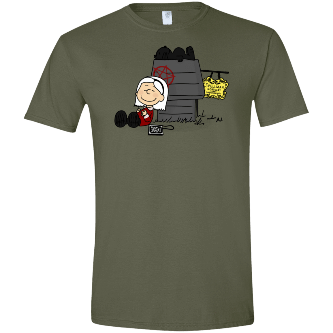T-Shirts Military Green / S Sabrina Brown Men's Semi-Fitted Softstyle