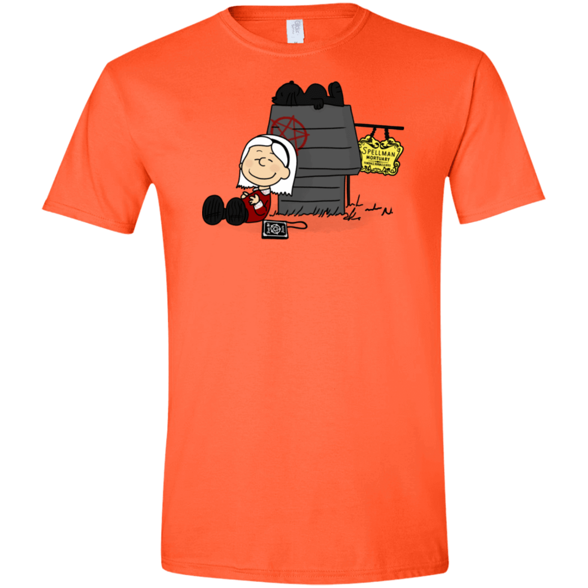T-Shirts Orange / S Sabrina Brown Men's Semi-Fitted Softstyle