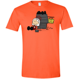 T-Shirts Orange / S Sabrina Brown Men's Semi-Fitted Softstyle