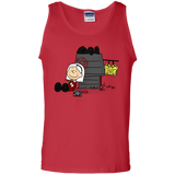 T-Shirts Red / S Sabrina Brown Men's Tank Top