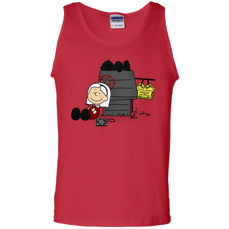 T-Shirts Red / S Sabrina Brown Men's Tank Top