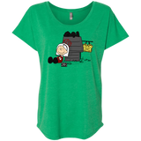 T-Shirts Envy / X-Small Sabrina Brown Triblend Dolman Sleeve