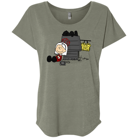 T-Shirts Venetian Grey / X-Small Sabrina Brown Triblend Dolman Sleeve