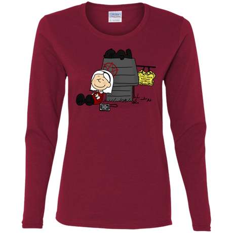 T-Shirts Cardinal / S Sabrina Brown Women's Long Sleeve T-Shirt