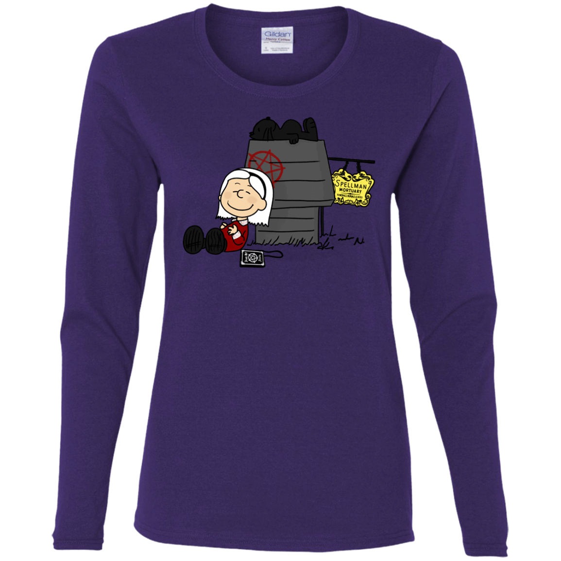 T-Shirts Purple / S Sabrina Brown Women's Long Sleeve T-Shirt