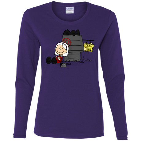 T-Shirts Purple / S Sabrina Brown Women's Long Sleeve T-Shirt