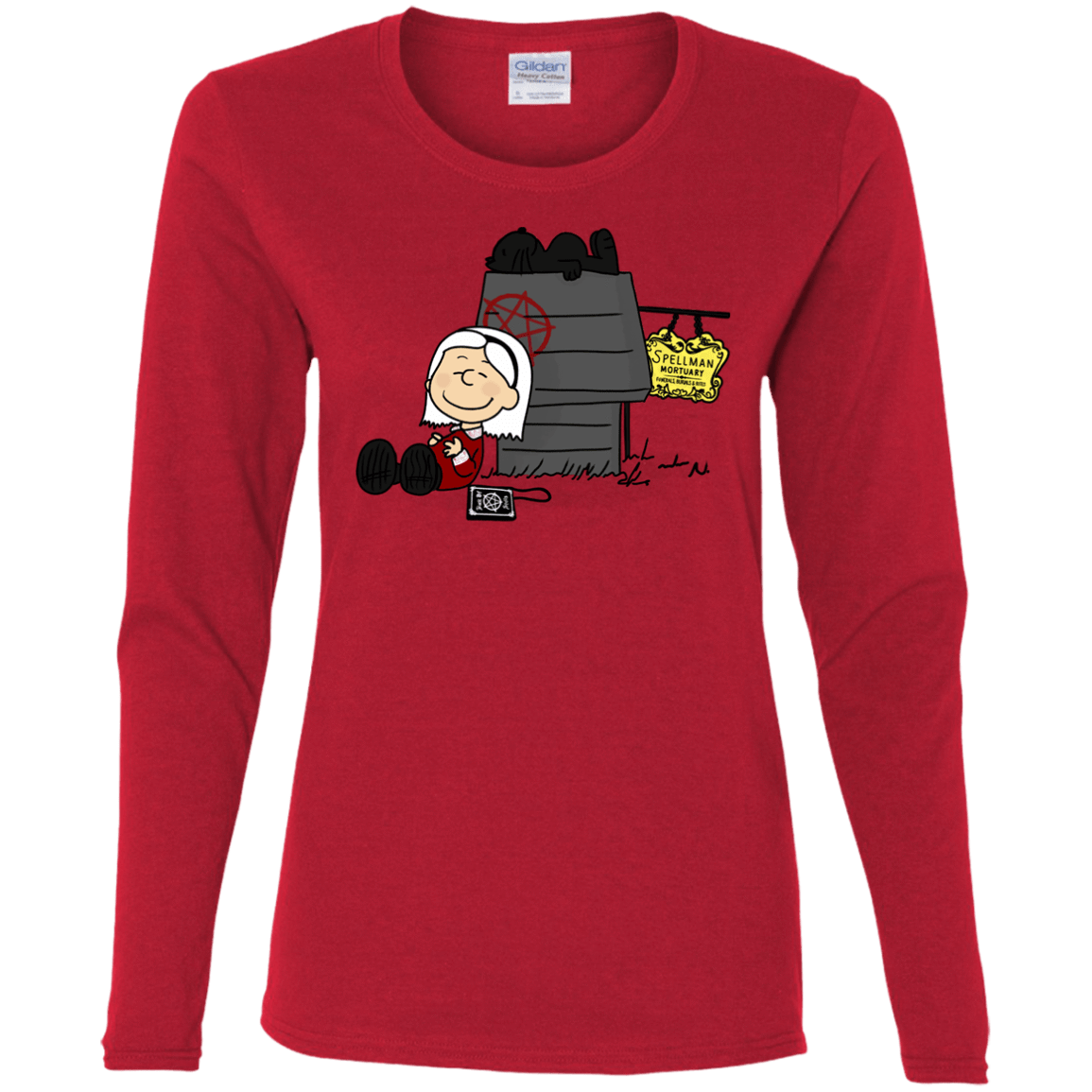 T-Shirts Red / S Sabrina Brown Women's Long Sleeve T-Shirt