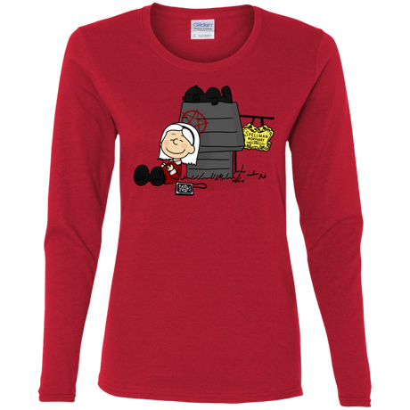 T-Shirts Red / S Sabrina Brown Women's Long Sleeve T-Shirt