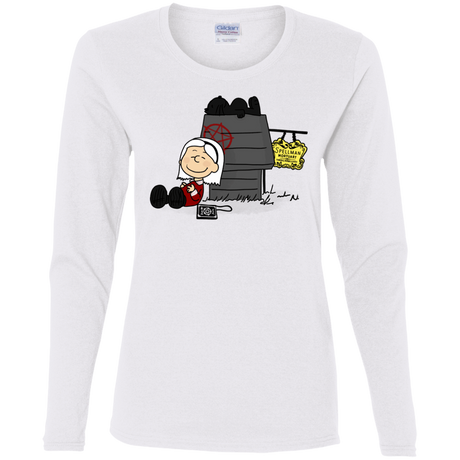 T-Shirts White / S Sabrina Brown Women's Long Sleeve T-Shirt